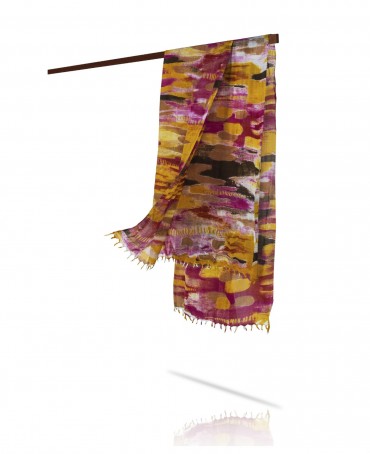 Палантин Женский W40-ABSTRAITE/JAUNE